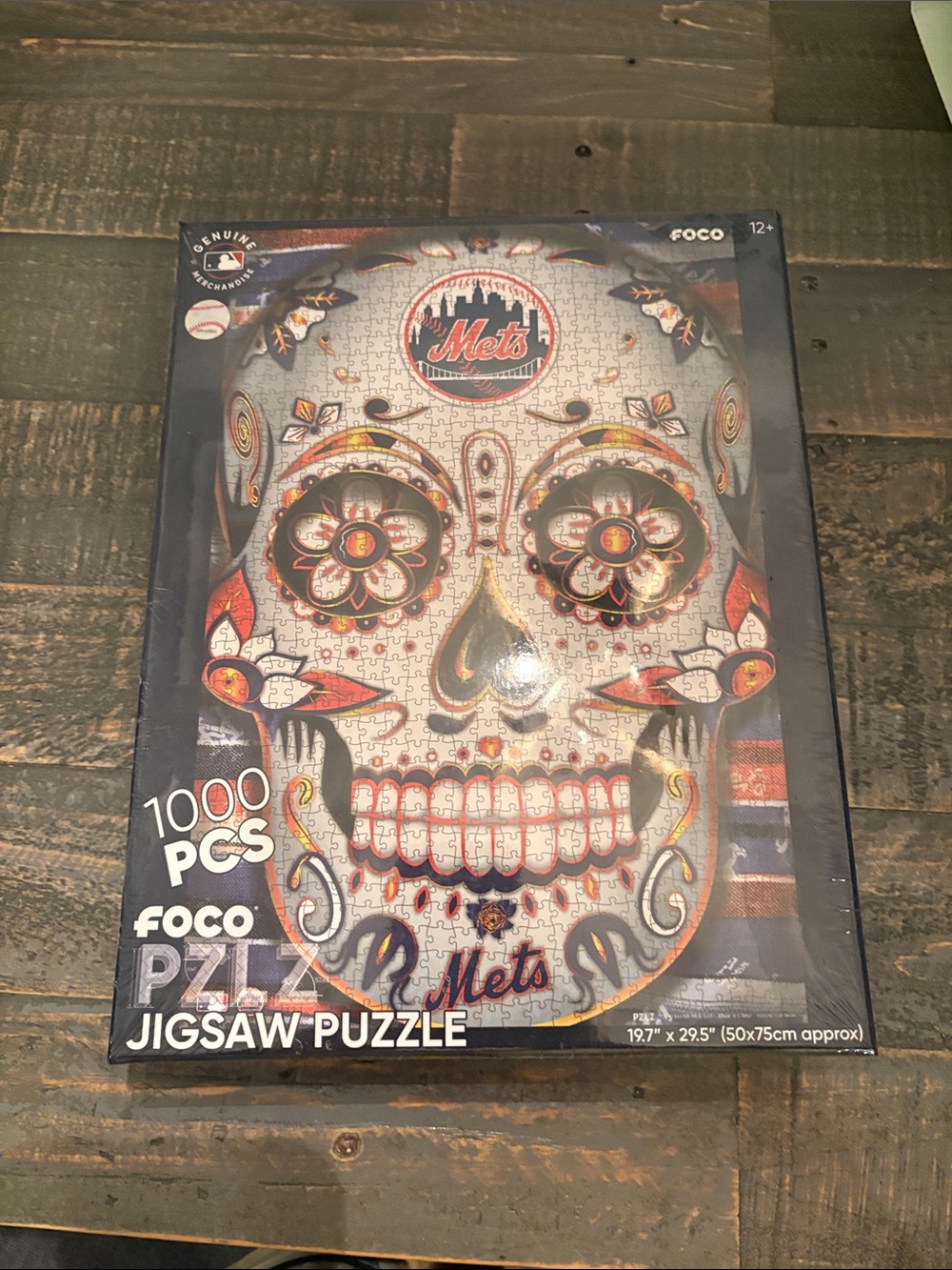 New York Mets Sugar Skull 1000-Piece Jigsaw Puzzle
